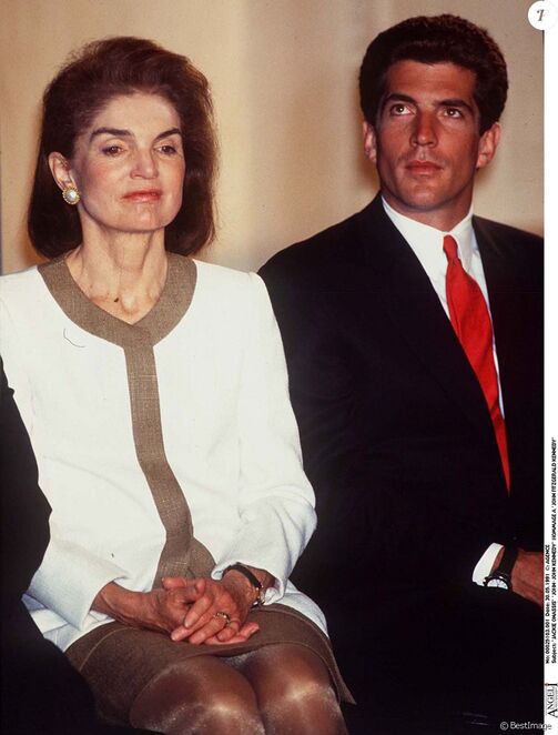 Jacqueline Kennedy with her son John Kennedy Jr., 1991