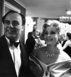 Aly khan and actress Zsa Zsa Gabor on his party