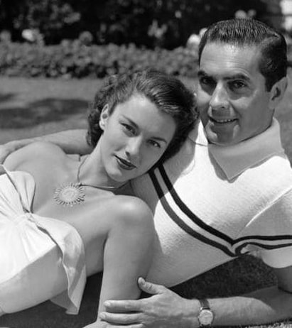 Linda Christian with her first husband Tyrone Power