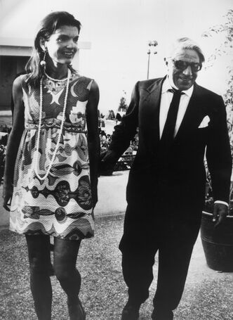Jacqueline Kennedy Onassis and her second husband Aristotle Onassis