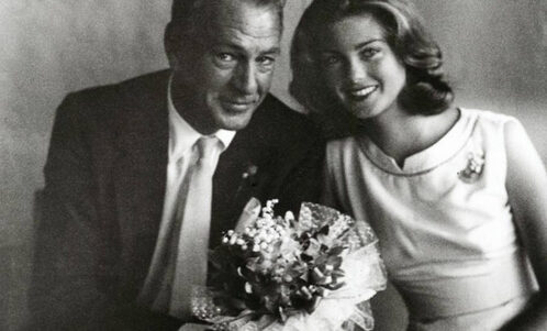 Gary Cooper with his daughter Maria Cooper