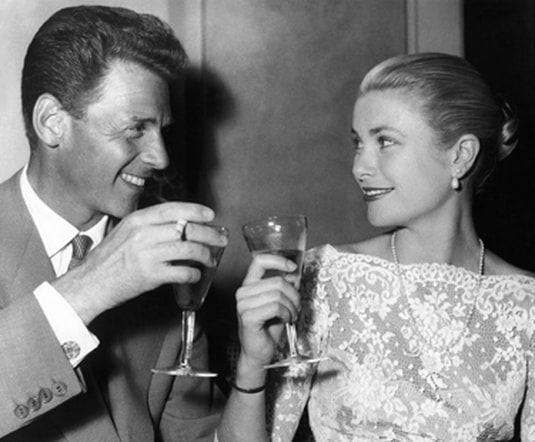 Jean Pierre Aumont avec Grace Kelly, 1955