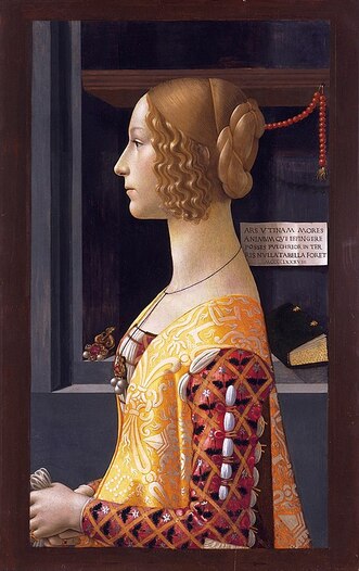 Portrait of Giovanna Tornabuoni by Domenico Ghirlandaio, 1489-90, Thyssen-Bornemisza Museum