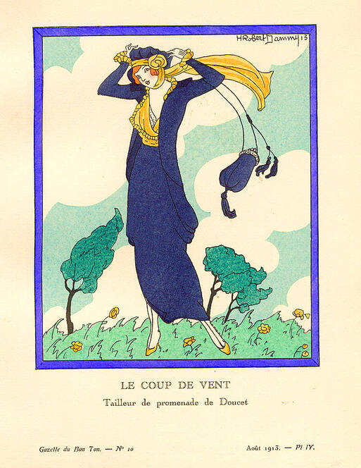 Robe de promenade de Jacques Doucet, Gazette du Bon Ton, 1913