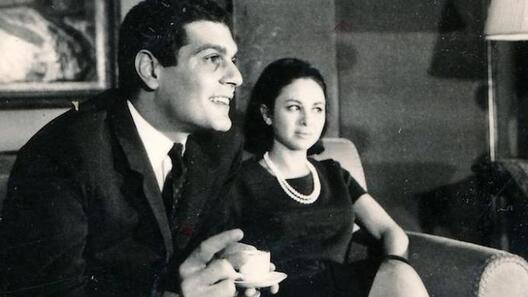 Omar Shariff with Faten Hamama