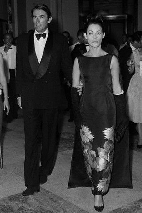 Véronique Passani with her husband Gregory Peck