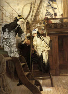 Boarding the Yacht, 1873 by James Tissot