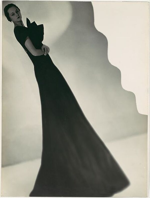 Augusta Bernard evening dress, photo by Man Ray, ca 1933.
