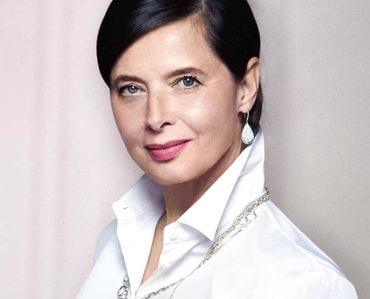 Elegant style icon wardrobe essentials: Isabella Rosellini in white shirt