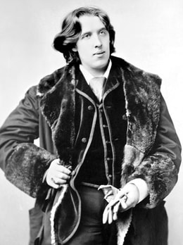 The most elegant writer Oscar Wilde wearing double breast suit