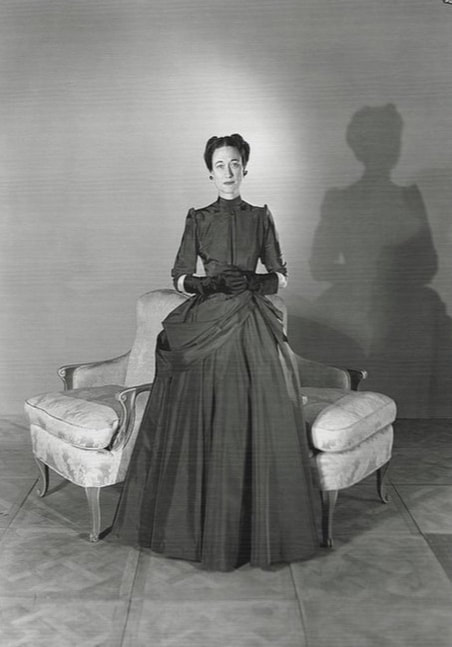Wallis Simpson, Duchess of Windsor in dress by Mainbocher, photo Horst P. Horst