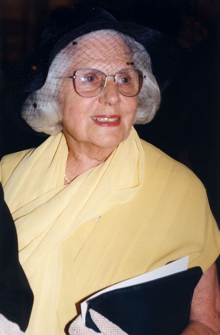 Renée Simonot, 21 September 1996 when she was 85 years old