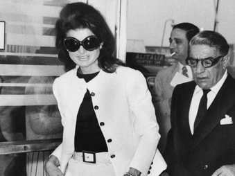 Jacqueline Kennedy Onassis and her second husband Aristotle Onassis