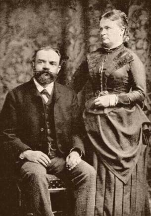 Dvořák Antonín et sa femme Anna Čermáková.
