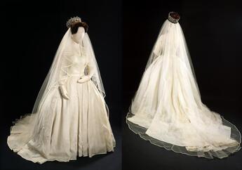 Princess Margaret wedding dress designed by Jean Dessès, 1960