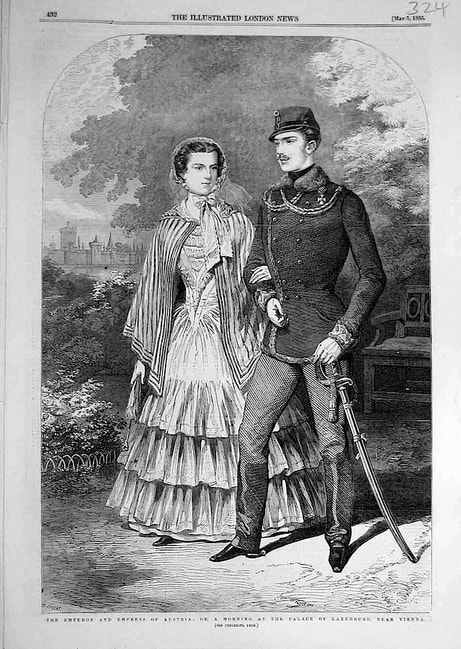 Elisabeth and Franz Joseph in 1855