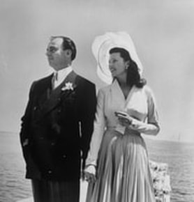 Aly Khan and Rita Hayworth American actress on their wedding day