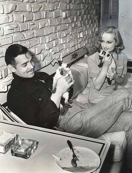 Carole Lombard and Clark Gable 