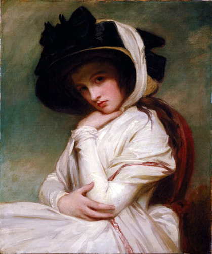 Emma Hamilton as a young girl (aged seventeen) c. 1782, by George Romney