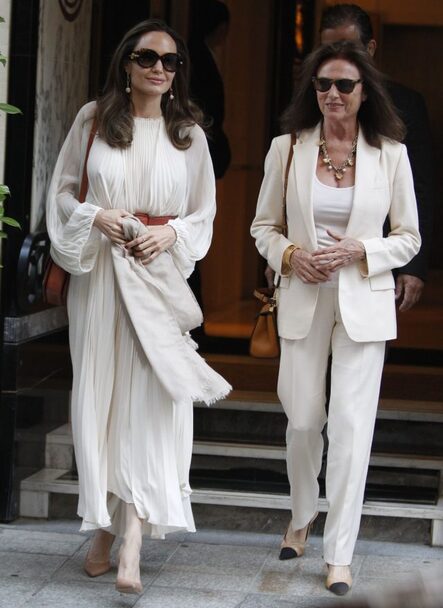Jacqueline Bisset with Angelina Jolie