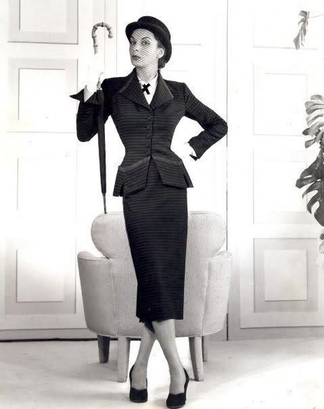 Suit designed by Irene Lentz for Bullocks Wilshire luxury department store