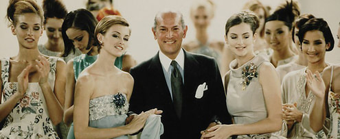 ​Óscar Arístides Renta Fiallo (22 July 1932 – 20 October 2014) with his models