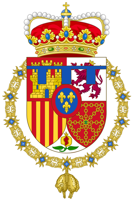 Felipe's arms as heir to the throne of Spain