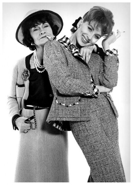 Coco Chanel and Suzy Parker