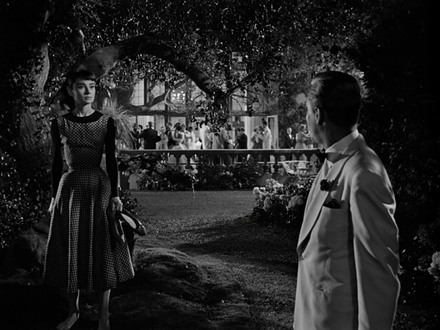 Audrey Hepburn with William Holden in film Sabrina(1954)