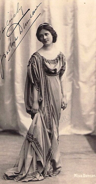 Isadora Duncan(May 26, 1877 or May 27, 1878 – September 14, 1927)