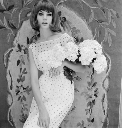 Jean Shrimpton in 1961, photo by John French