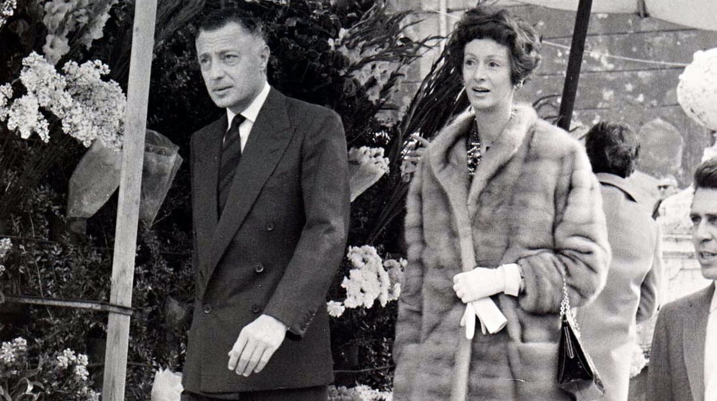 Gianni Agnelli and Marella Agnelli in Rome in 1954