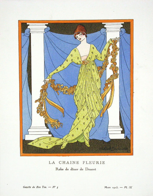 Robe de dîner de Jacques Doucet, Gazette du Bon Ton, 1913