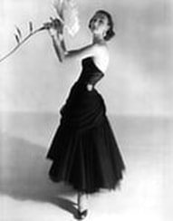 Evelyn Tripp in Charles James dress photo by Horst P. Horst