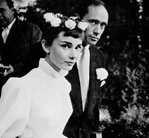 Audrey Hepburn wedding dress 1954 designed by Pierre Balmain