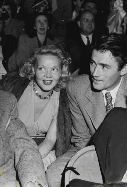 Gregory Peck with his first wife Greta Kukkonen