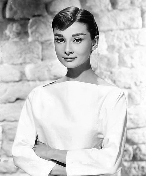 Audrey Hepburn, the most elegant woman in the world, in 1956