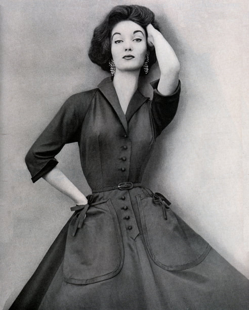 Evelyn Tripp, Harper's Bazaar , 1954, by  Lillian Bassman (1917-2012)