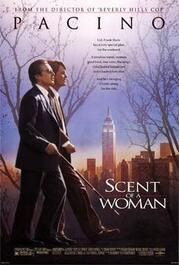 Scent of a woman (1992) film poster featuring Al Pacino