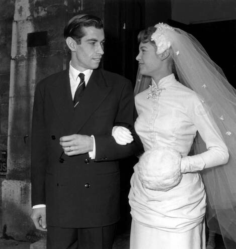 Roger Vadim et Brigitte Bardot se marient, 1952