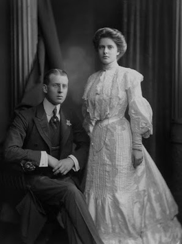 Prince Philip, Duke of Edinburgh's parents: Prince Andrew of Greece and Denmark and his wife Princess Alice of Battenberg, Princess of Greece and Denmark