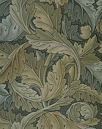 William Morris' Acanthus wallpaper design, (1875)