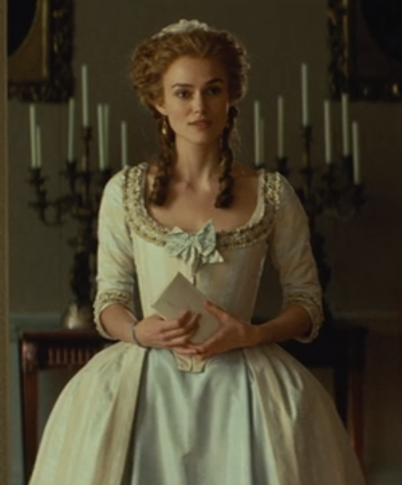 Keira Knightley as Georgiana in film The Duchess (2008)