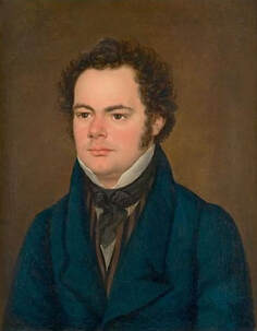 Franz Schubert in 1827 (portrait by Anton Depauly from 1828)