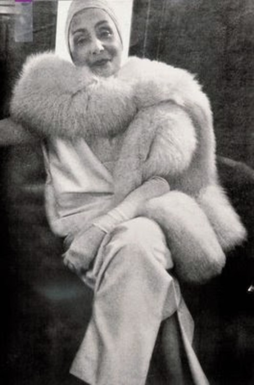 Madame Grès dress in fur