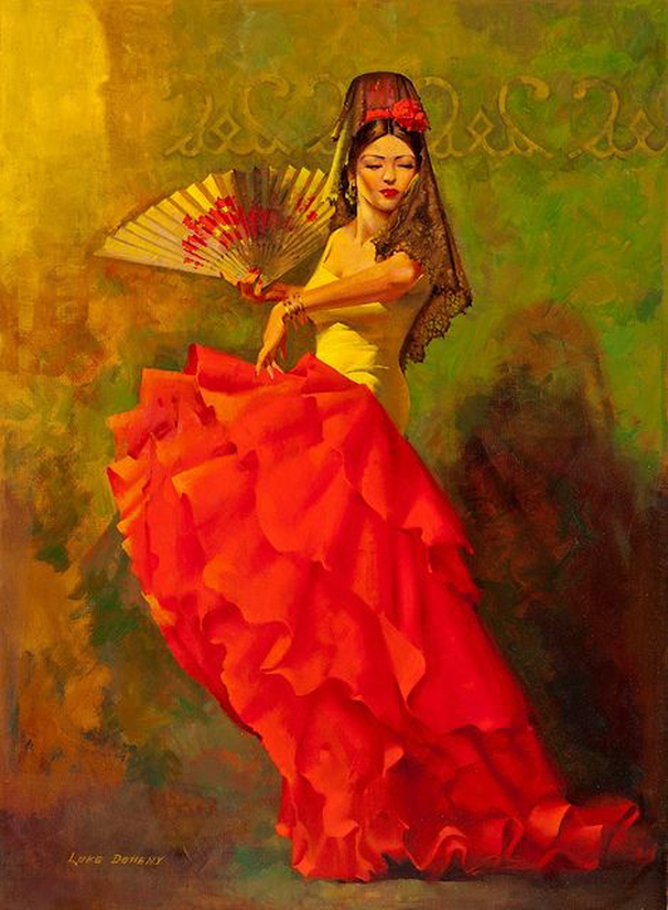 Cristobal Balenciaga's design influenced by Spanish Flamenco dance