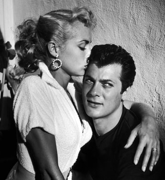 Tony Curtis and his first wife American actress Janet Leigh